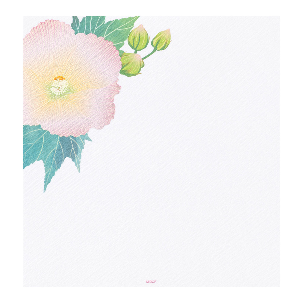Midori Seasonal Stationery - Confederate Rose