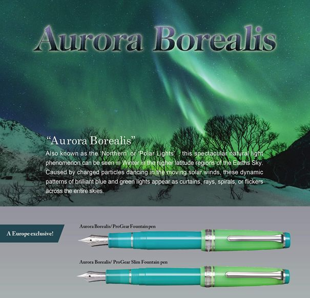 Sailor Aurora Borealis - Europa Exclusive Limited Edition + Free Ink