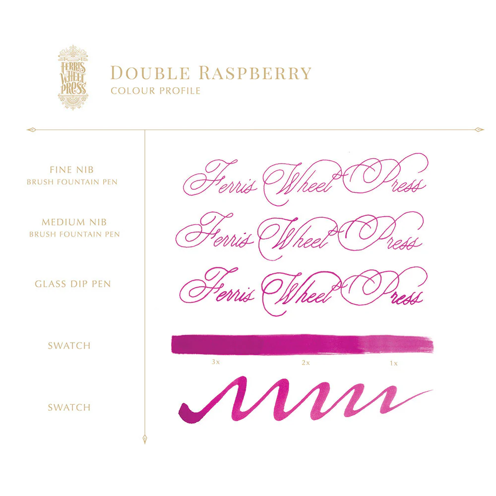 Ferris Wheel Press - Double Raspberry Ink Sample 2ml
