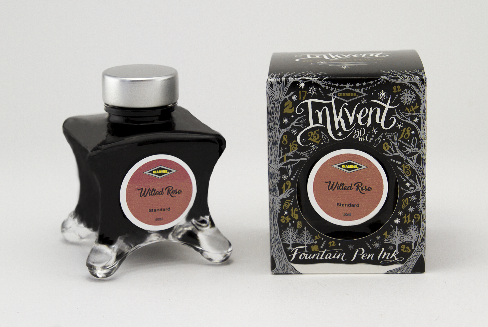Diamine Inkvent Black Edition - Wilted Rose 50ml