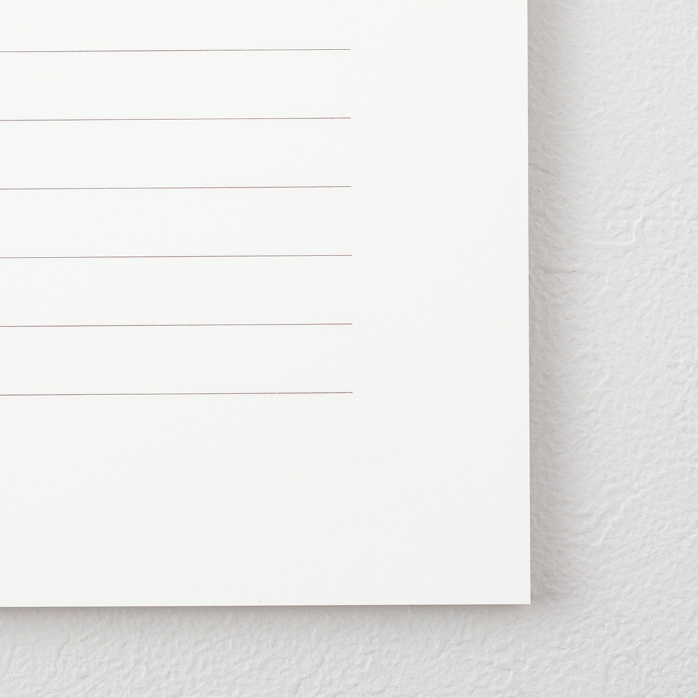 Midori MD Letter Pad Cotton - Horizontal Ruled Lines