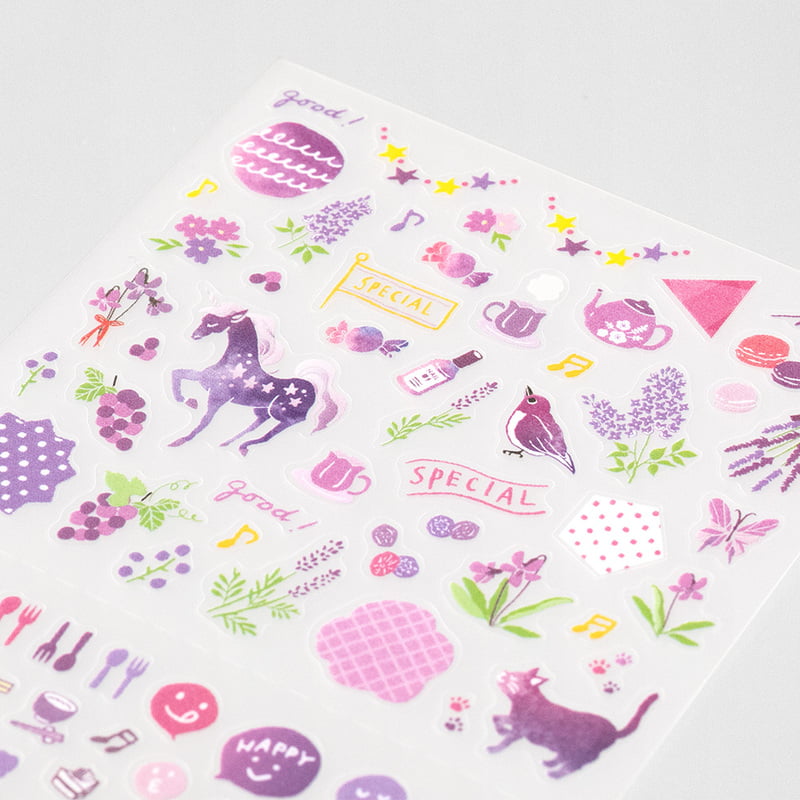 Midori Color Purple Sticker