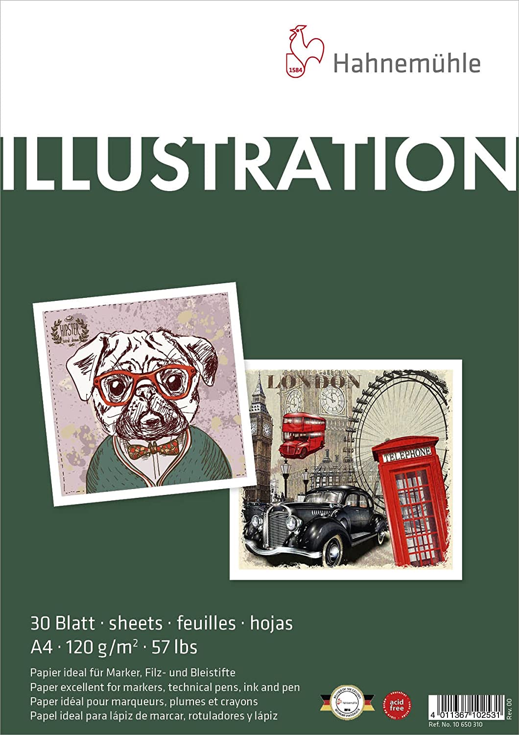 Hahnemühle Illustraition A4 120g - 30 Blatt