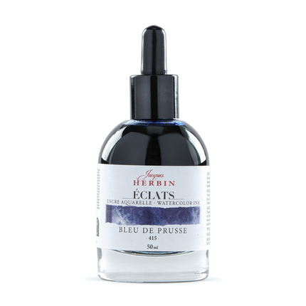 Jacques Herbin Aquarelltine Éclats - Preußischblau 50ml