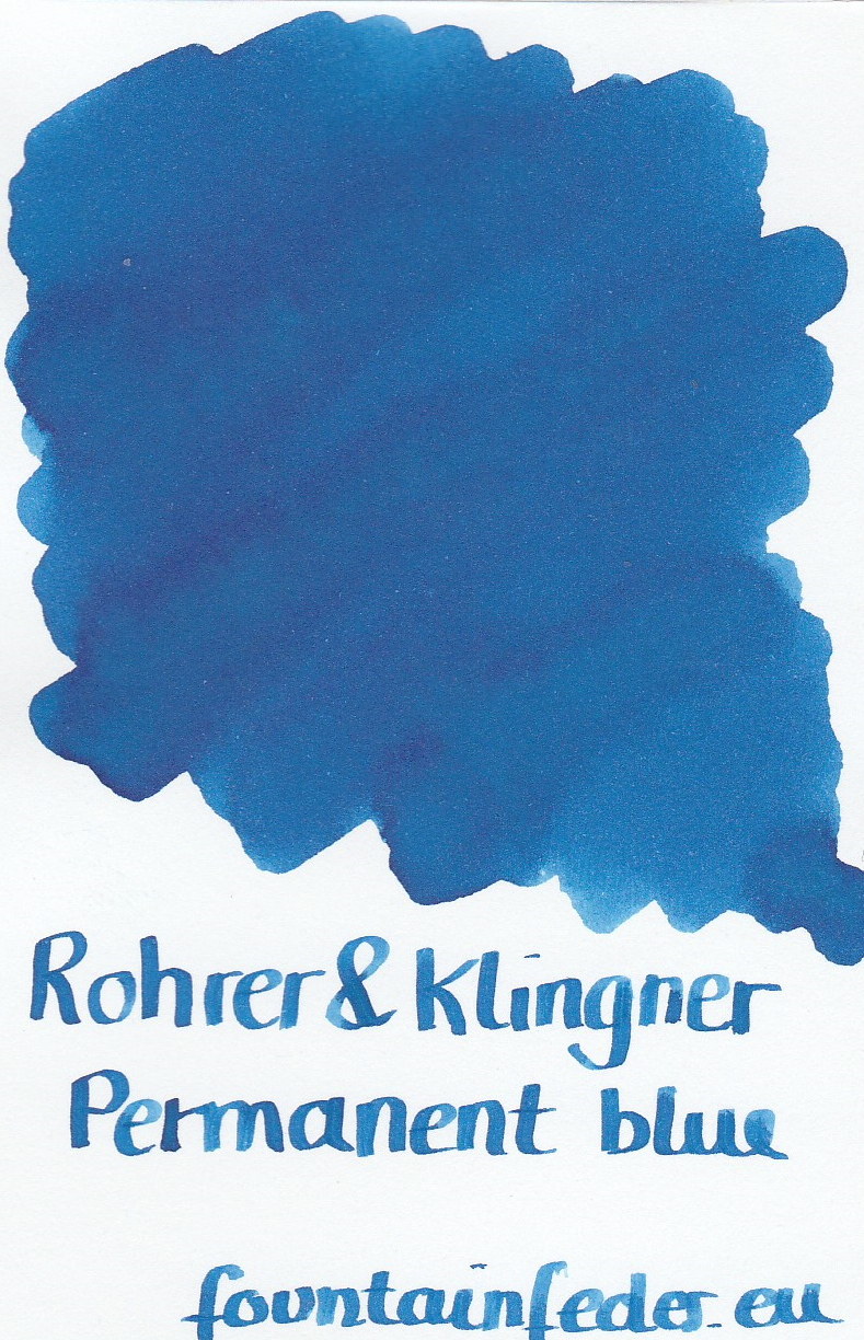 Rohrer & Klingner Blue Permanent Ink Sample 2ml
