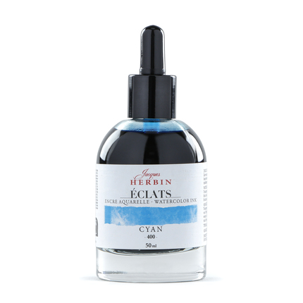 Jacques Herbin Aquarelltine Éclats - Cyan 50ml
