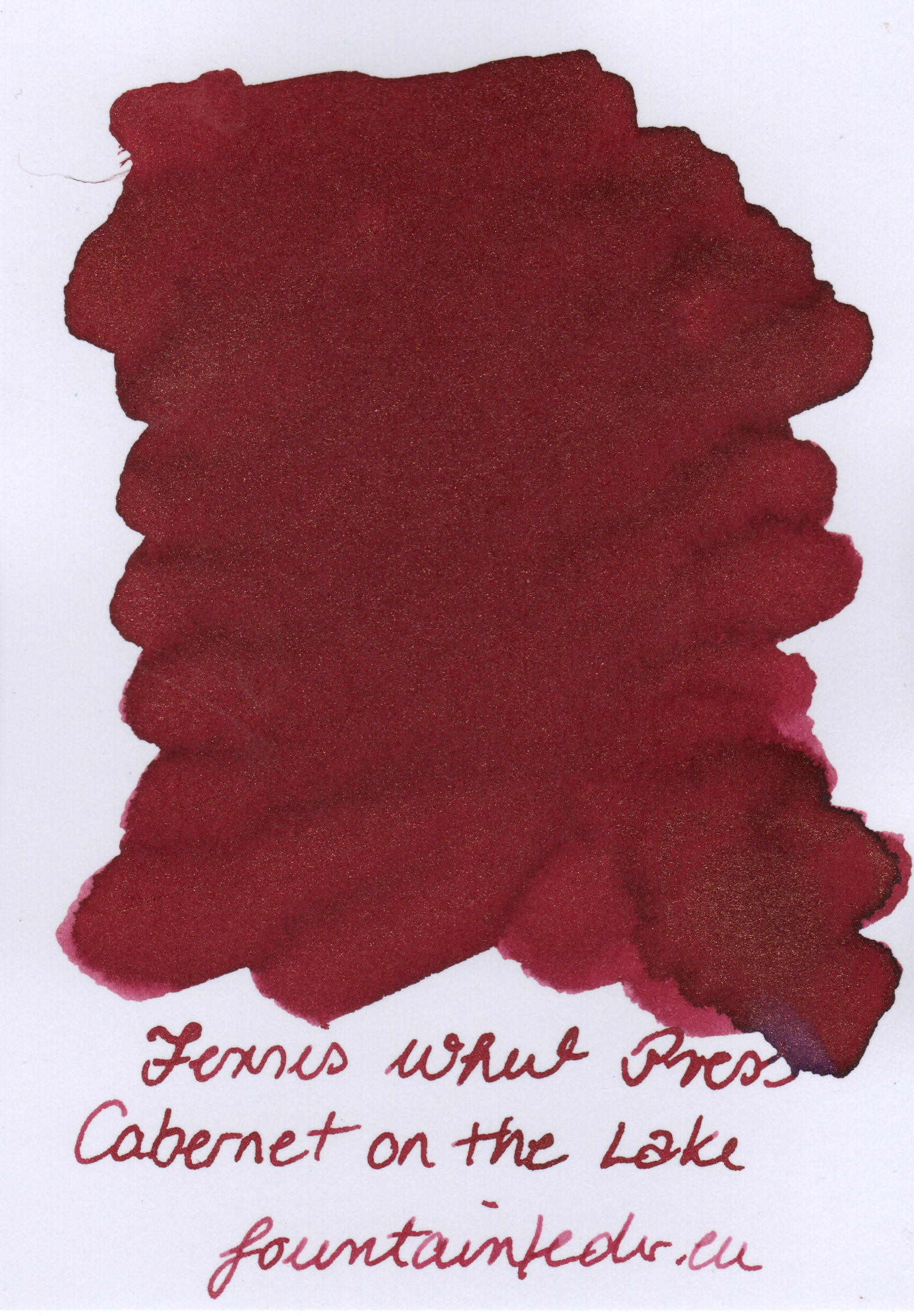 Ferris Wheel Press - Cabernet on the Lake Ink Sample 2ml