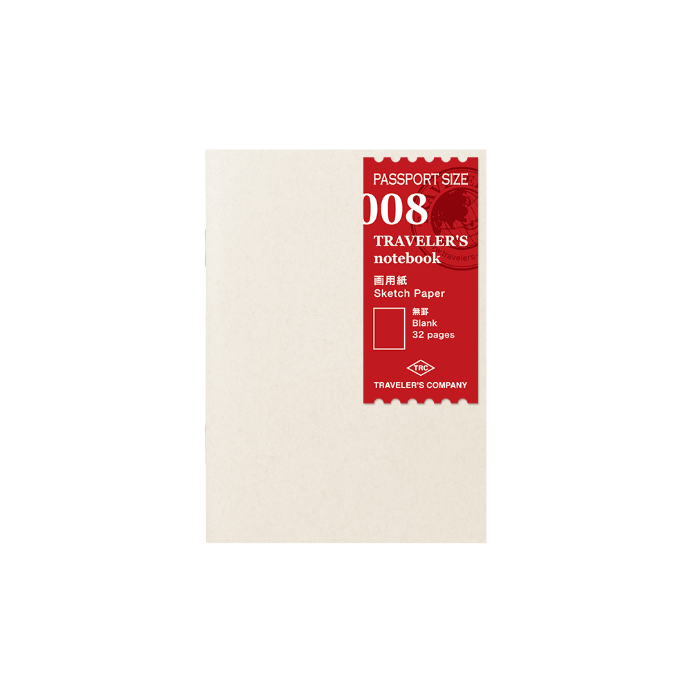 008. Sketch Paper Notebook Refill PP Size