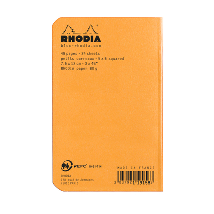Rhodia Pocket Notizheft 7.5x12cm