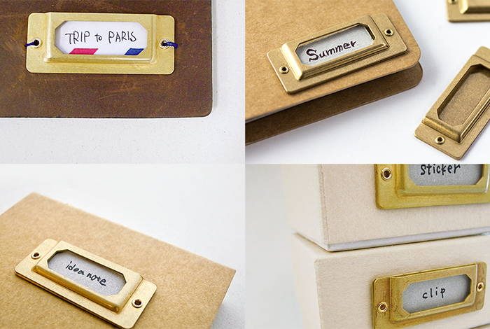 Traveler´s Company Brass Label Plate