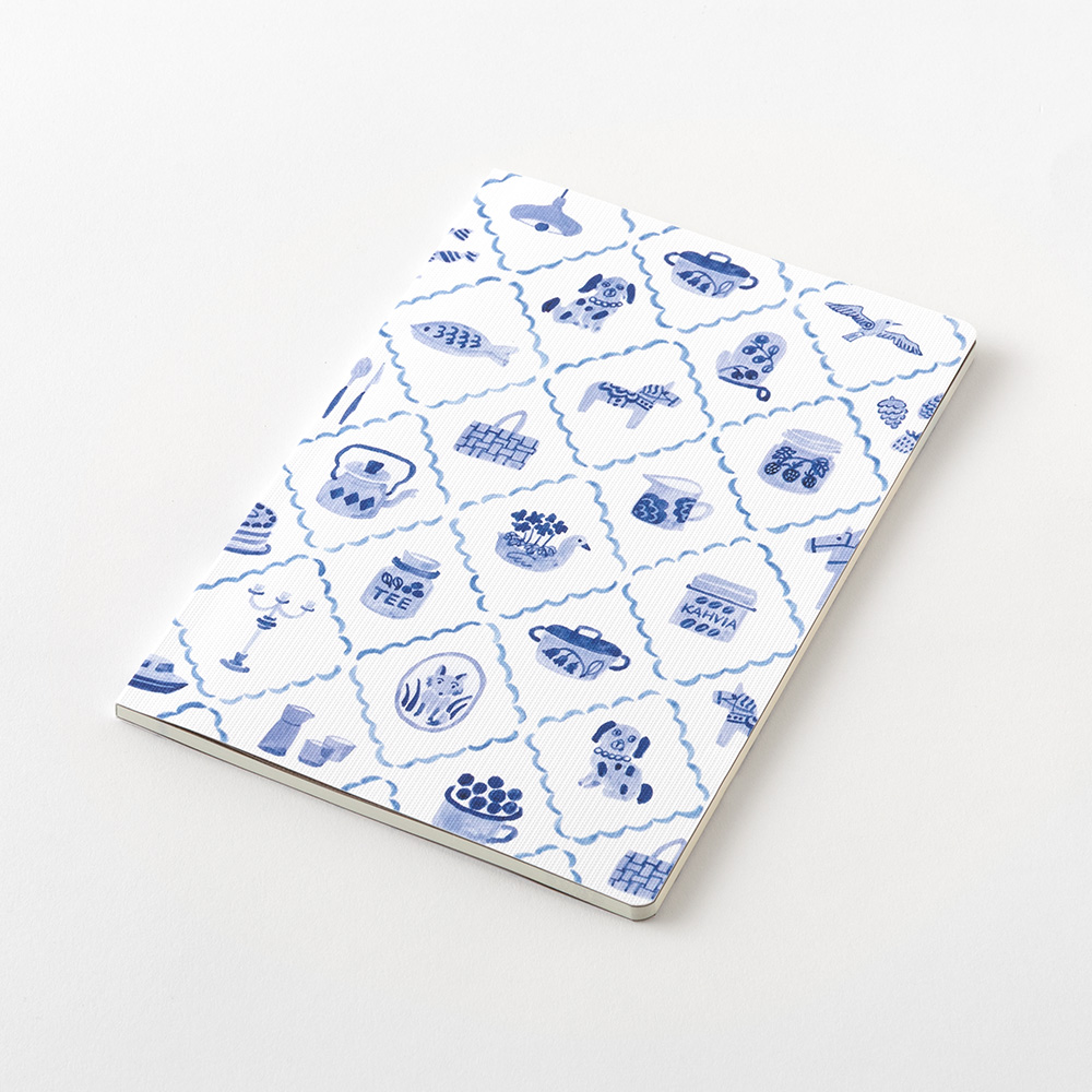Yuru Log Notebook B6 Blue Nordic