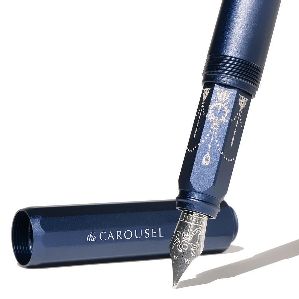 Ferris Wheel Press - Limited Edition | Aluminum Carousel Fountain Pen - Glistening Glass
