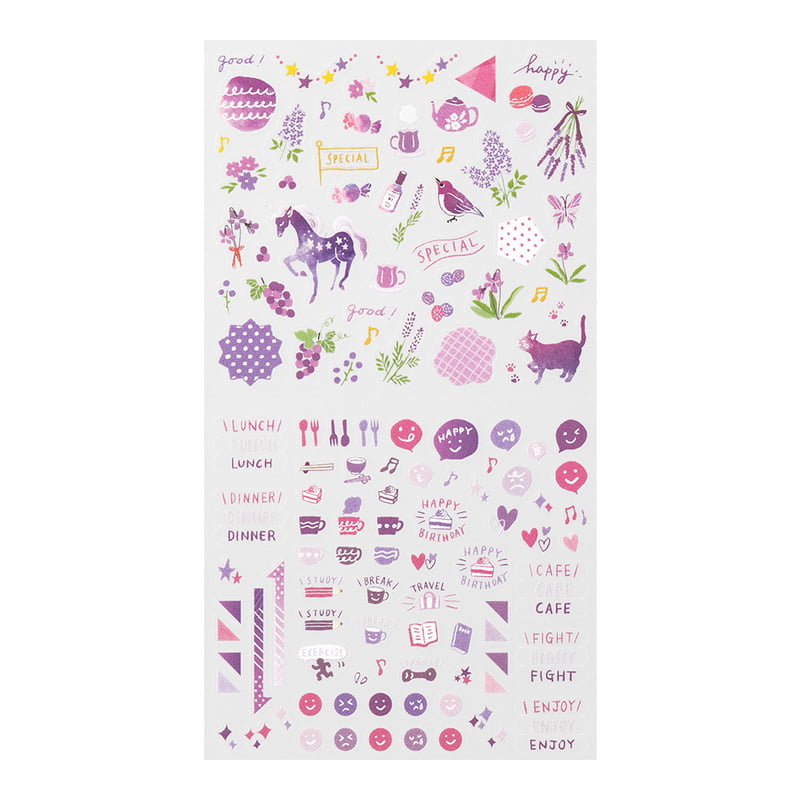 Midori Color Purple Sticker