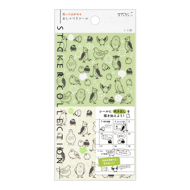 Midori Chat Birds Stickers