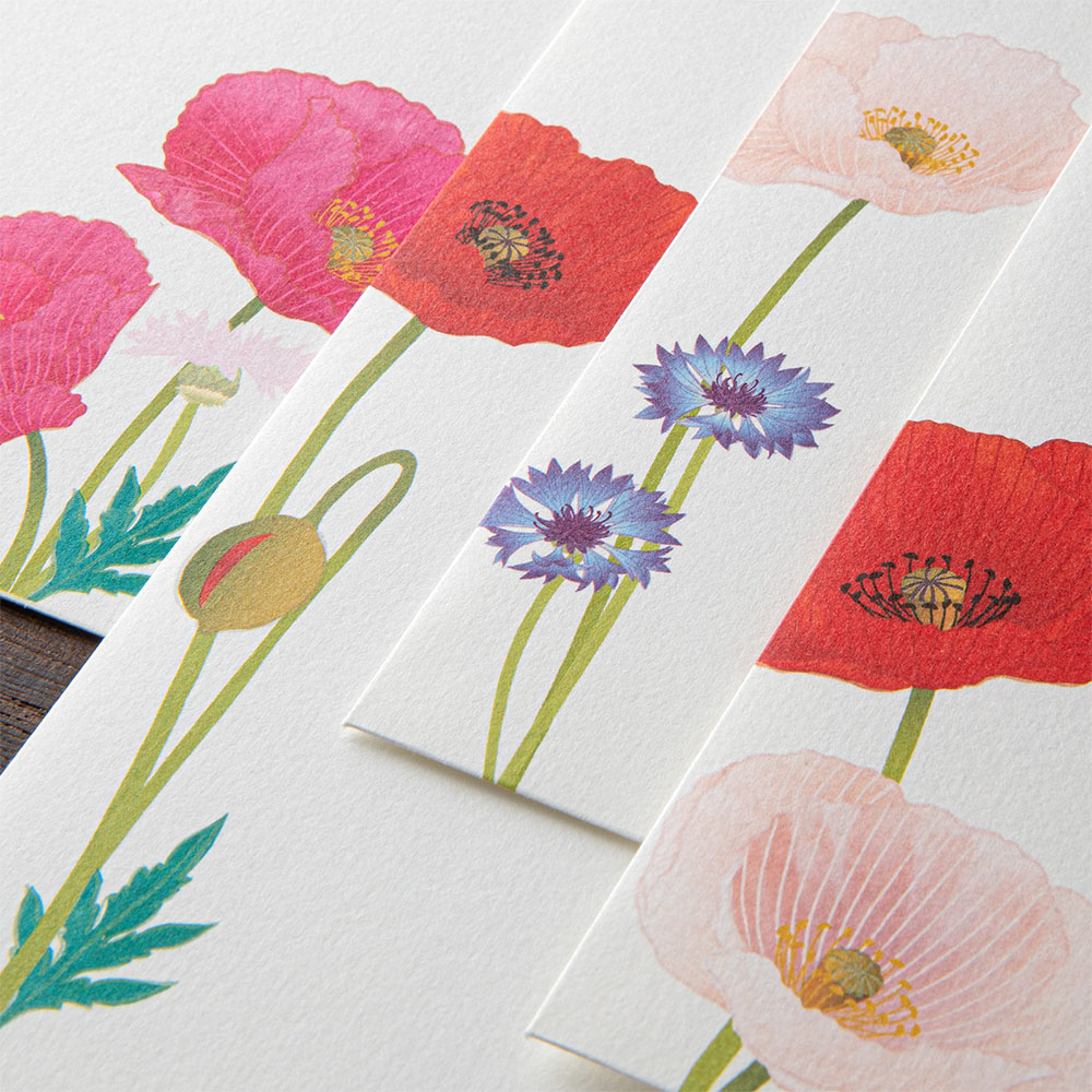 Midori Seasonal Stationery - Poppy