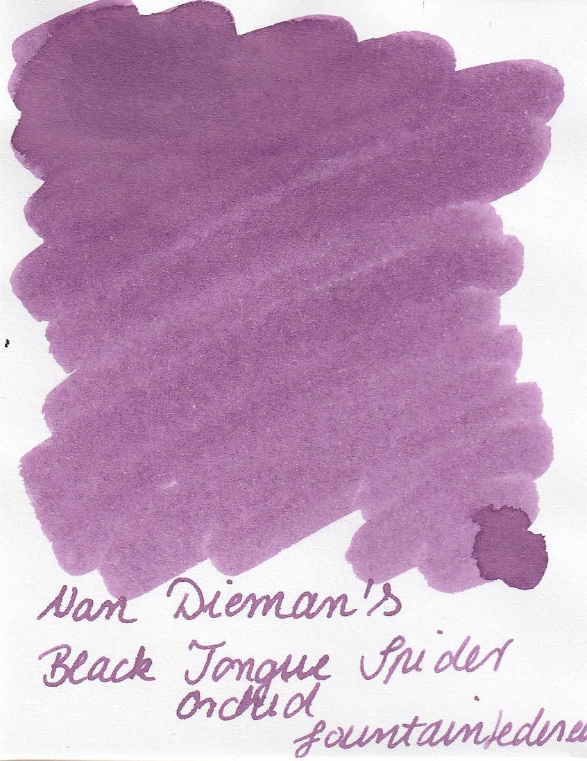 Van Dieman`s Wilderness - Black Tongue Spider Orchid Ink Sample 2ml