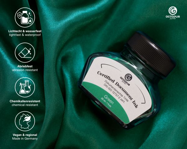 Octopus Document Ink - Green 30ml