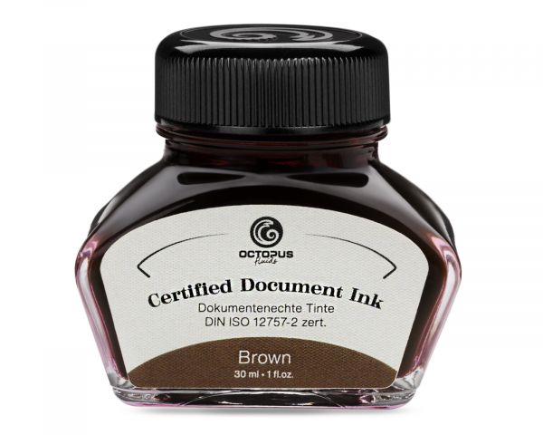 Octopus Document Ink - Brown 30ml