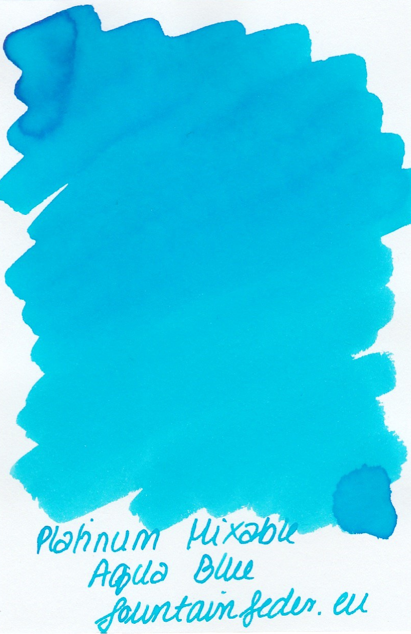 Platinum Mixable - Aqua Blue Ink Sample 2ml