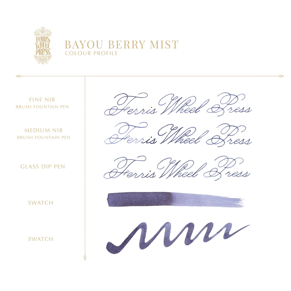 Ferris Wheel Press - Bayou Berry Mist Ink Sample 2ml
