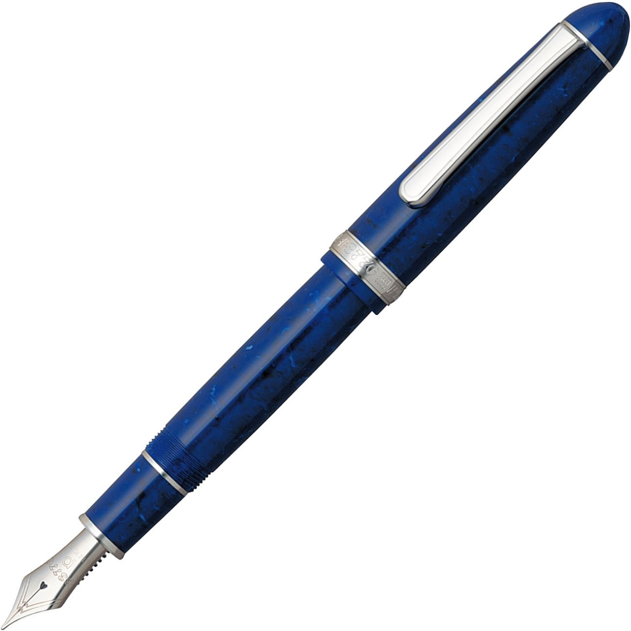 PLATINUM #3776 Century Celluloid Midnight Ocean silver - M