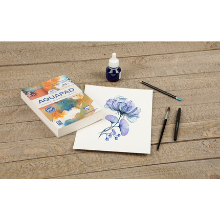 Clairefontaine Aquapad A5 300g Aquarellblock Goldline