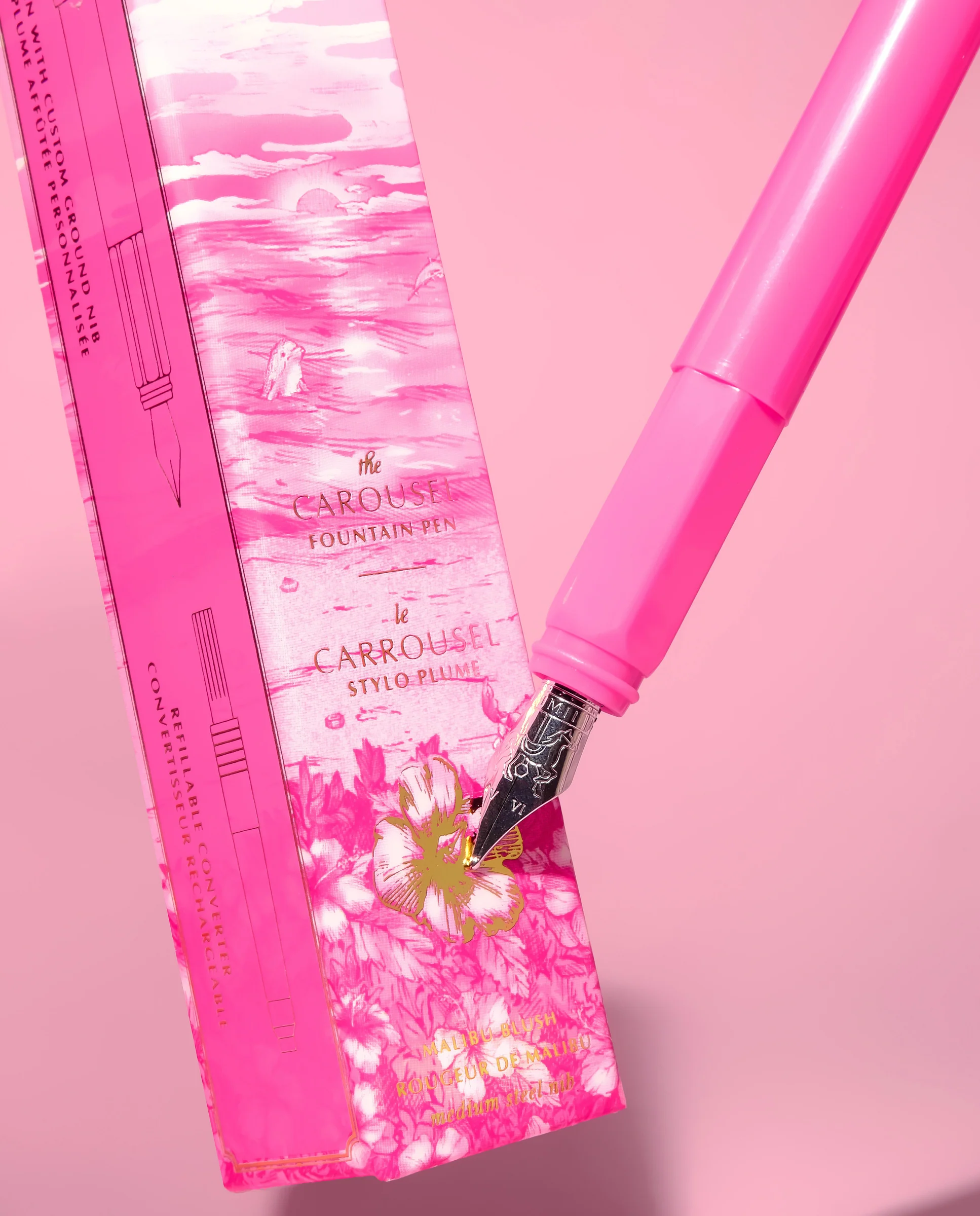 Ferris Wheel Press - Limited Edition - The Carousel Fountain Pen - Malibu Blush