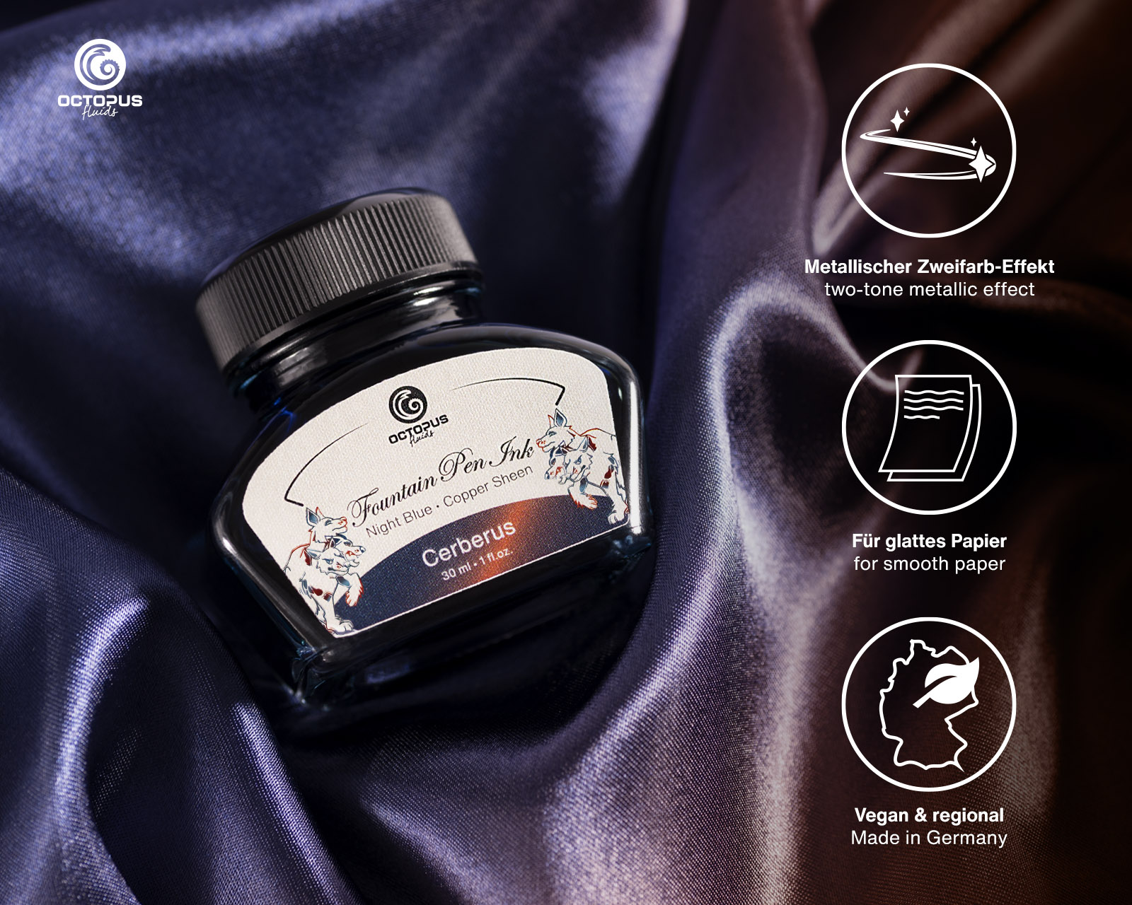 Octopus Sheen Ink - Cerberus 30ml