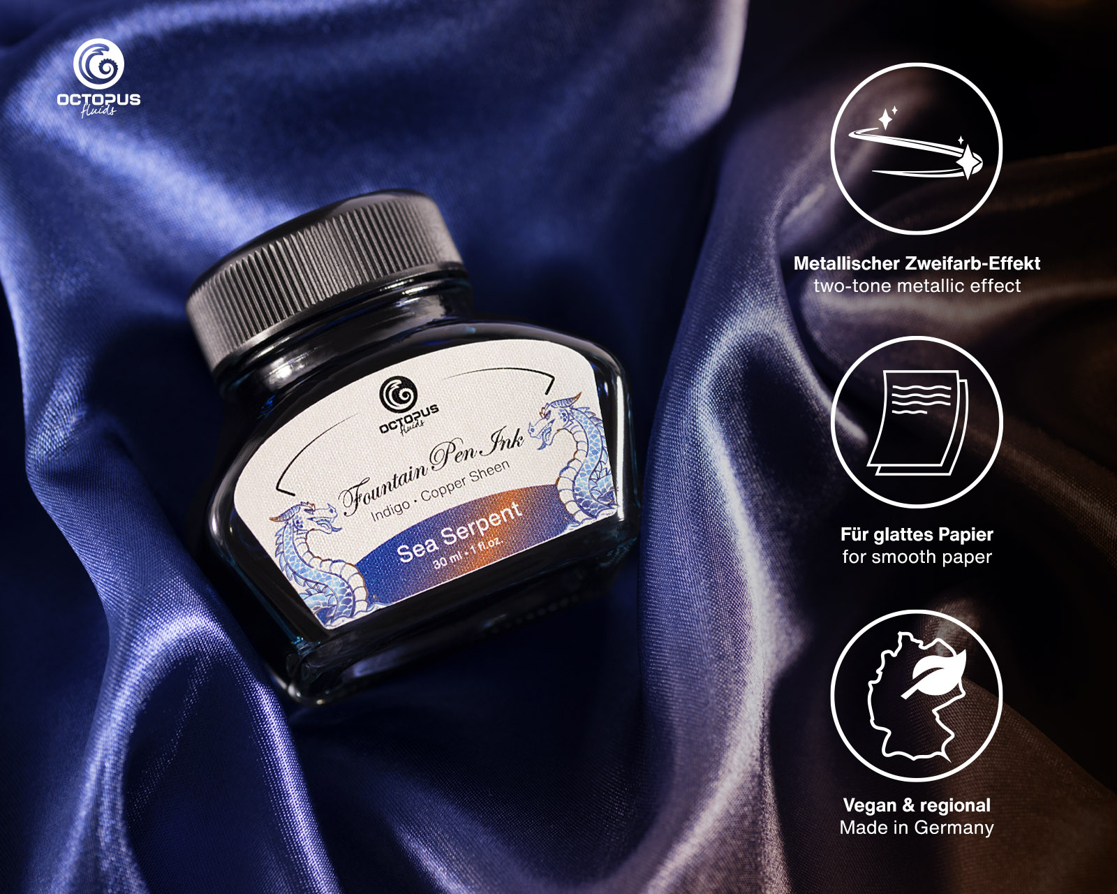 Octopus Sheen Ink - Sea Serpent 30ml