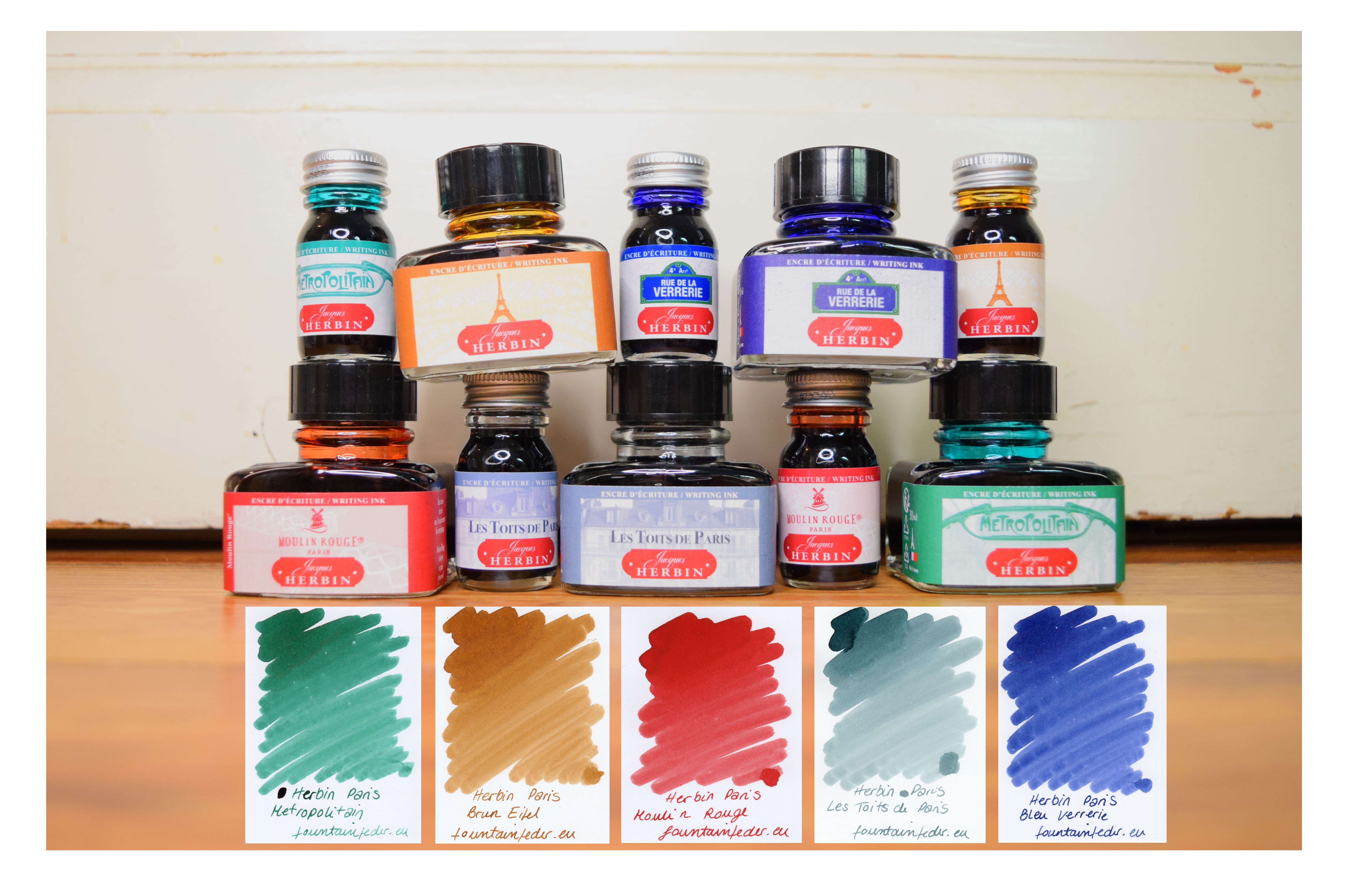 Jacques Herbin Colours of Paris - Metropolitain Ink Sample 2ml