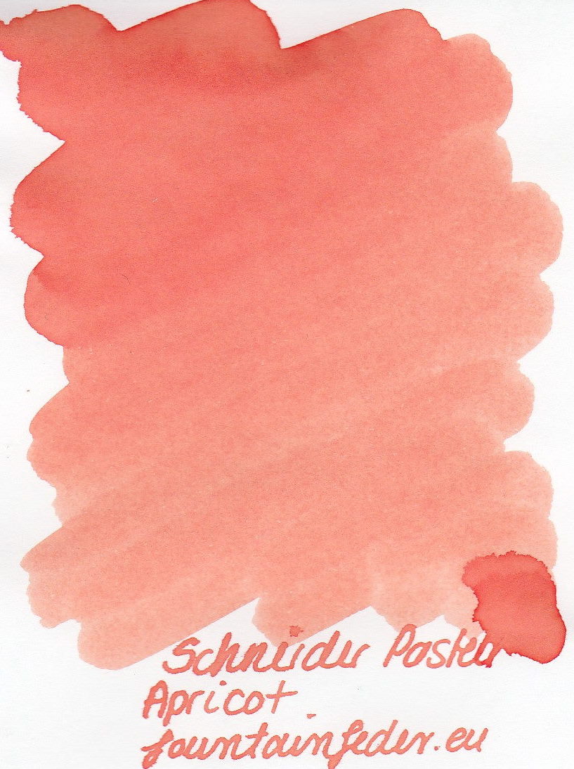 Schneider Pastell Apricot Ink Sample