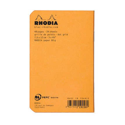Rhodia Pocket Notizheft 7.5x12cm