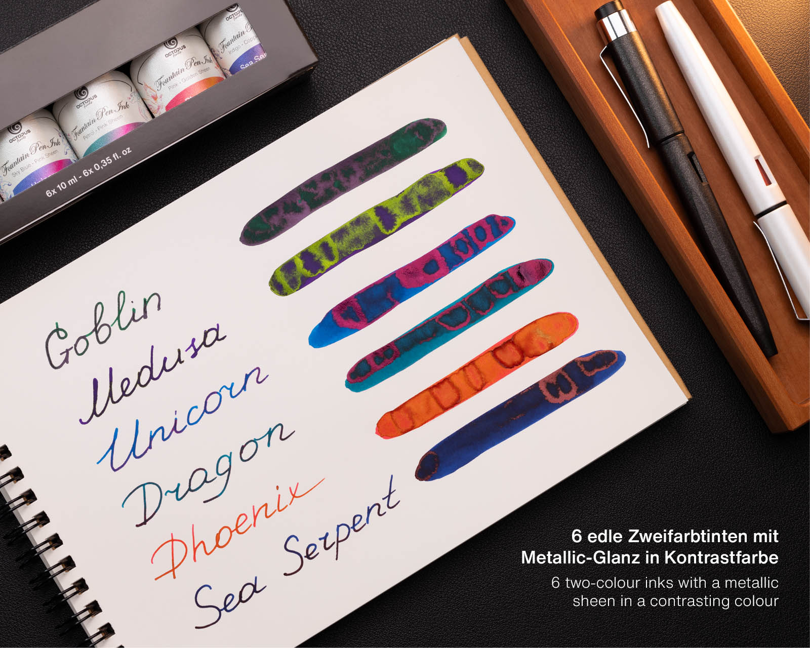 Octopus Sheen Ink Set 6x10ml