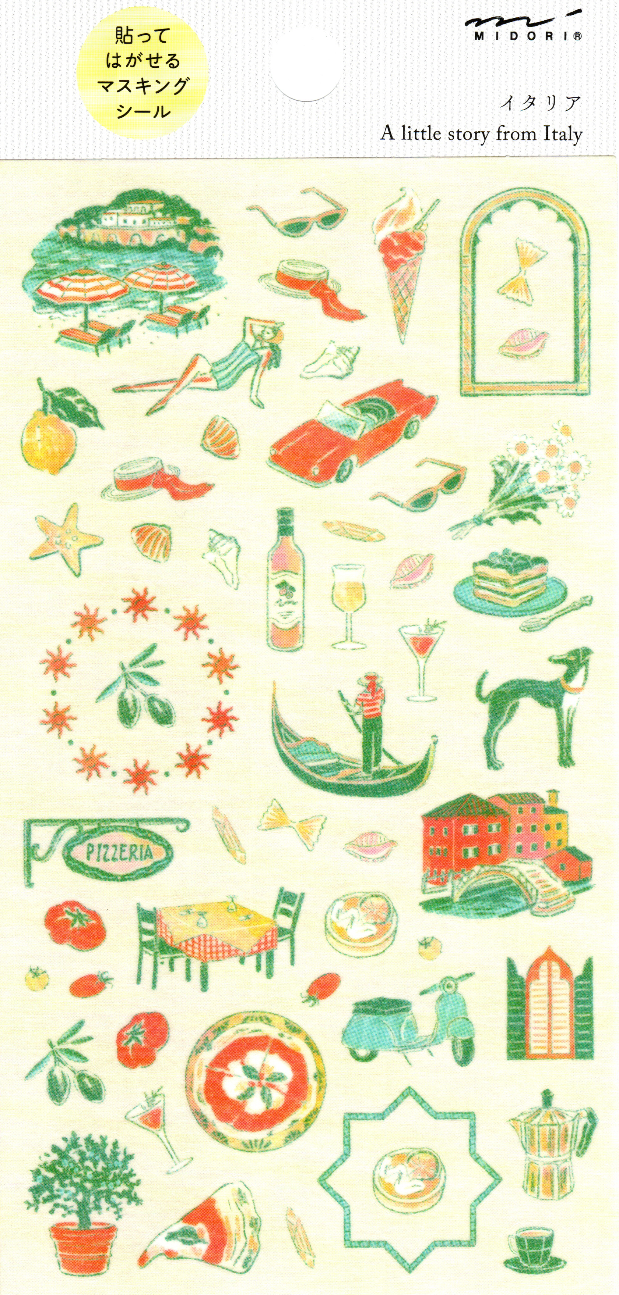 Midori Sticker Italy