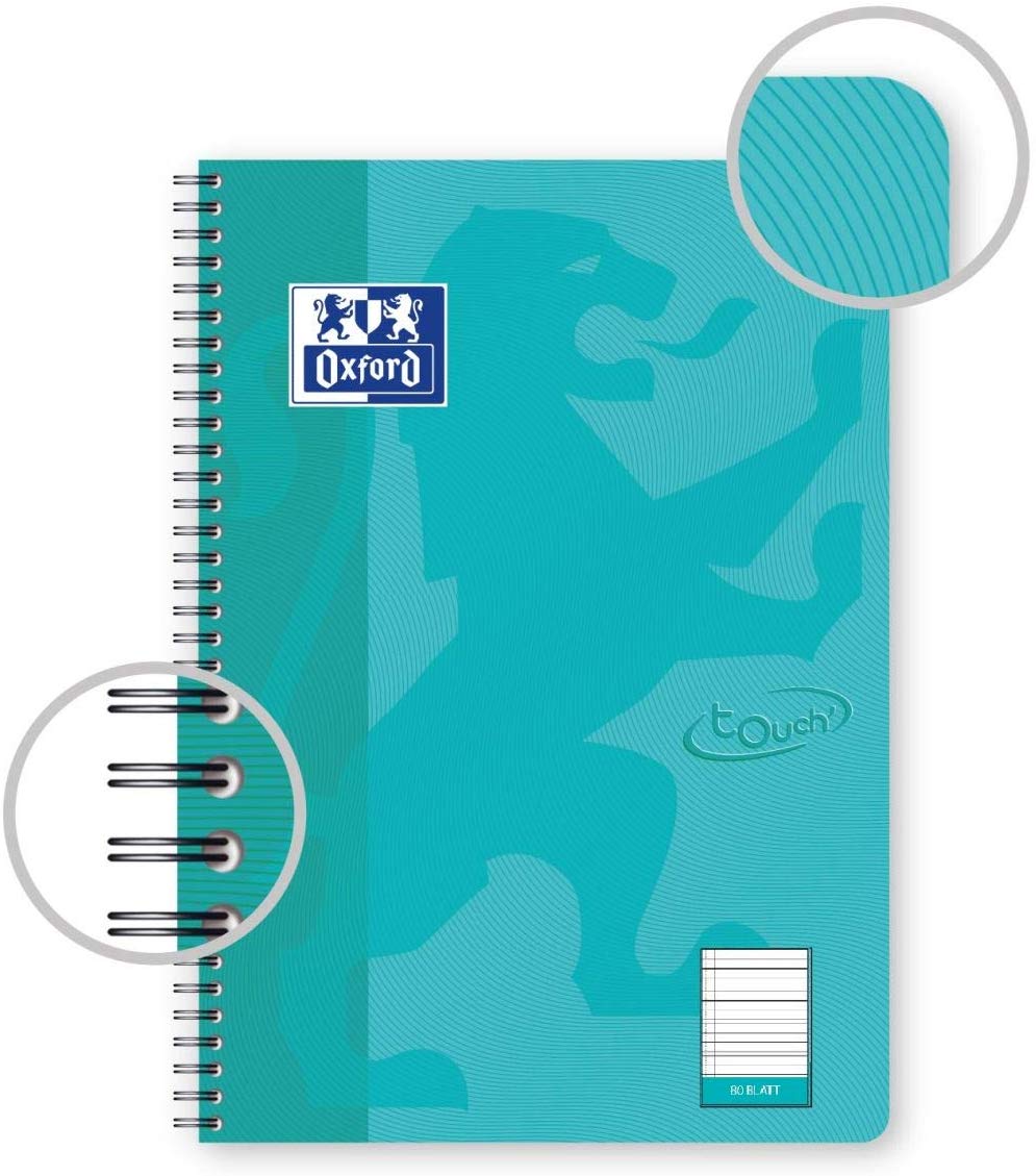 Oxford touch B5 Aqua lined