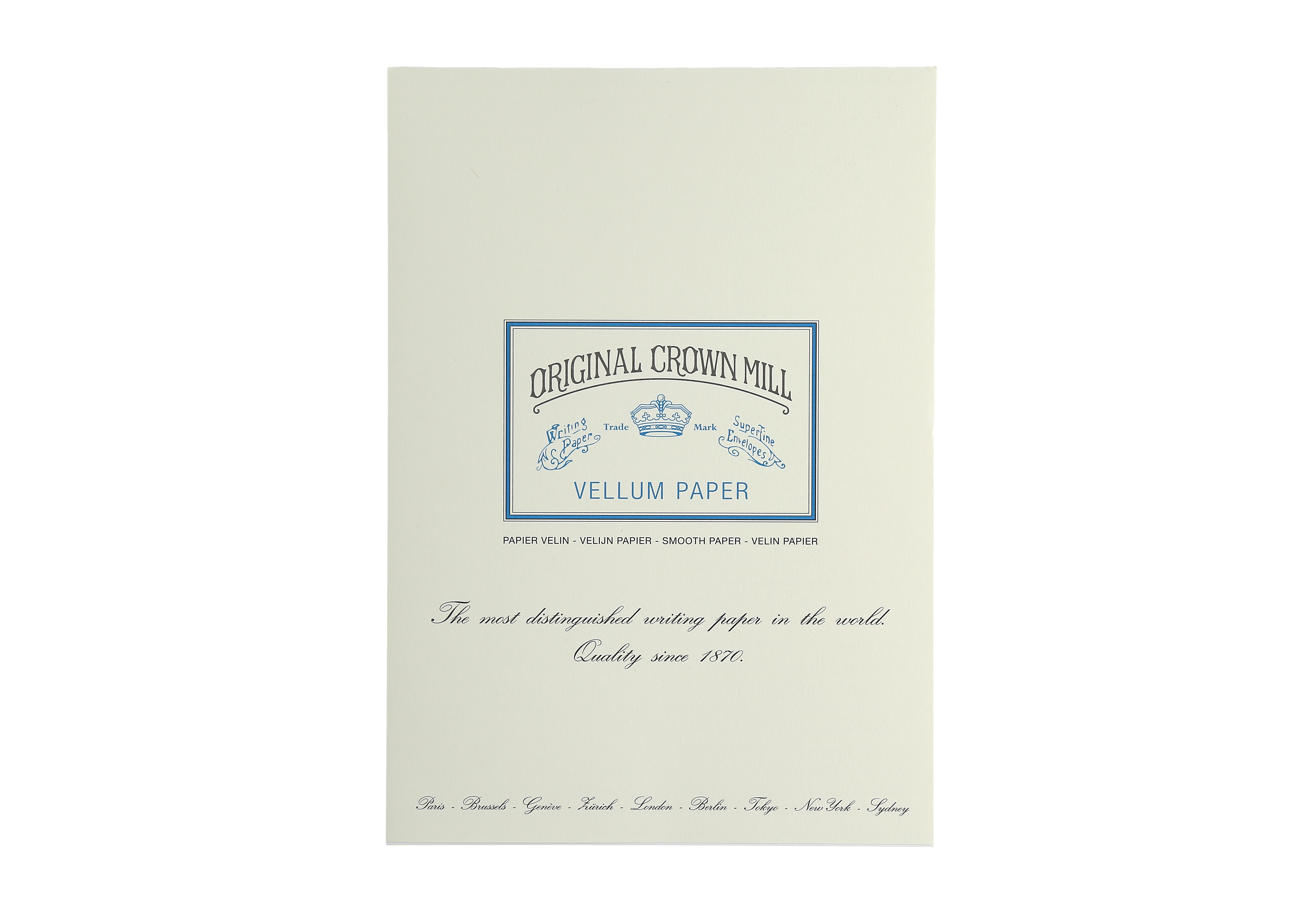 Original Crown Mill - Writing Pad Vellum Créme Paper A4
