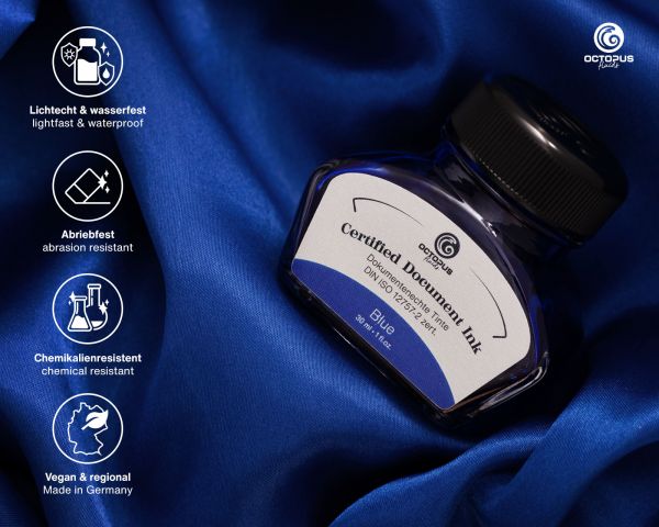 Octopus Document Ink - Blue 30ml