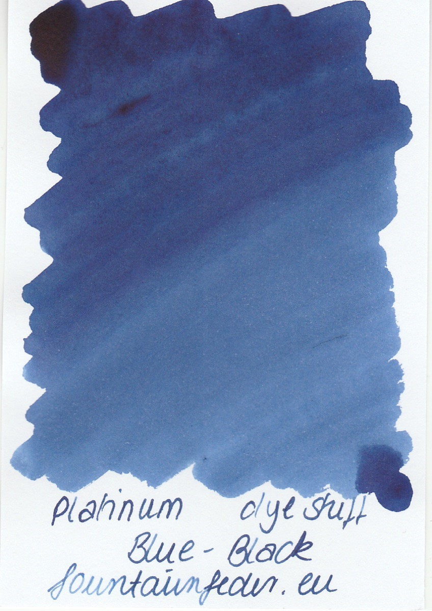 Platinum Dyestuff - Blue Black Ink Sample 2ml