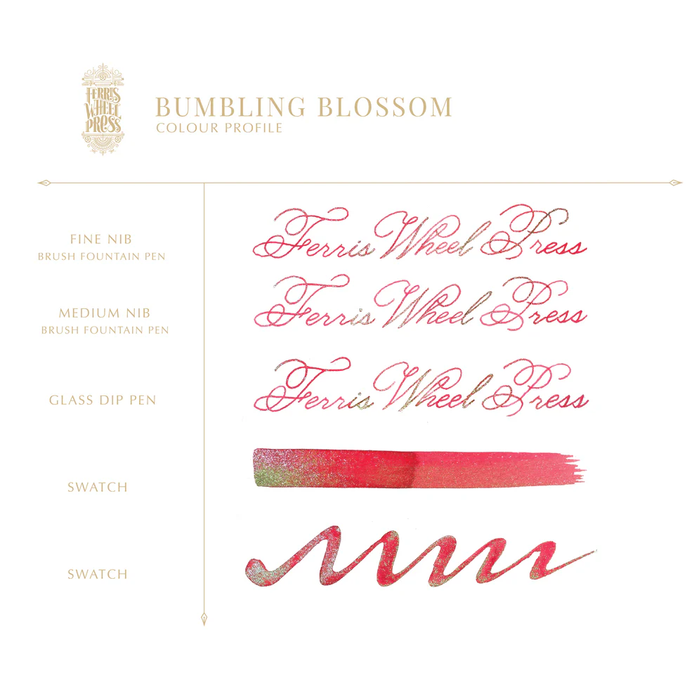 Ferris Wheel Press - Bumbling Blossom Ink Sample 2ml