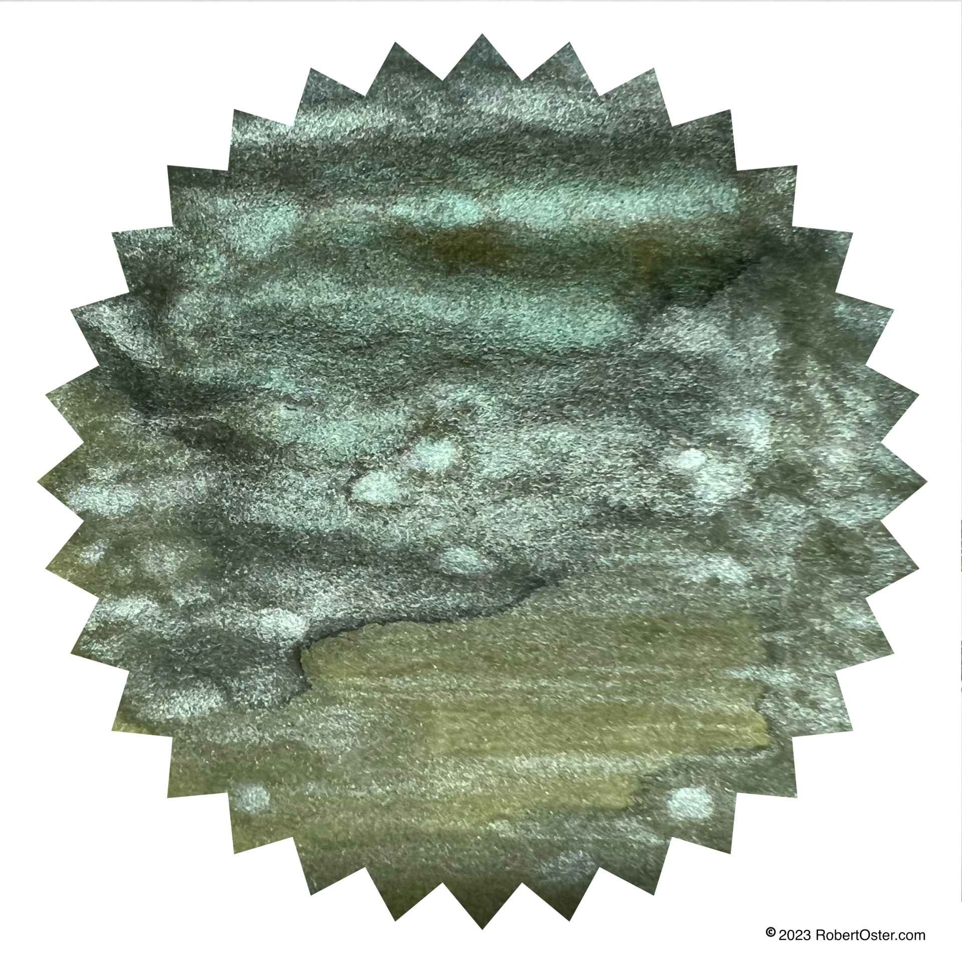 Robert Oster Holiday Shimmies - Candied Mint Ink Sample 2ml