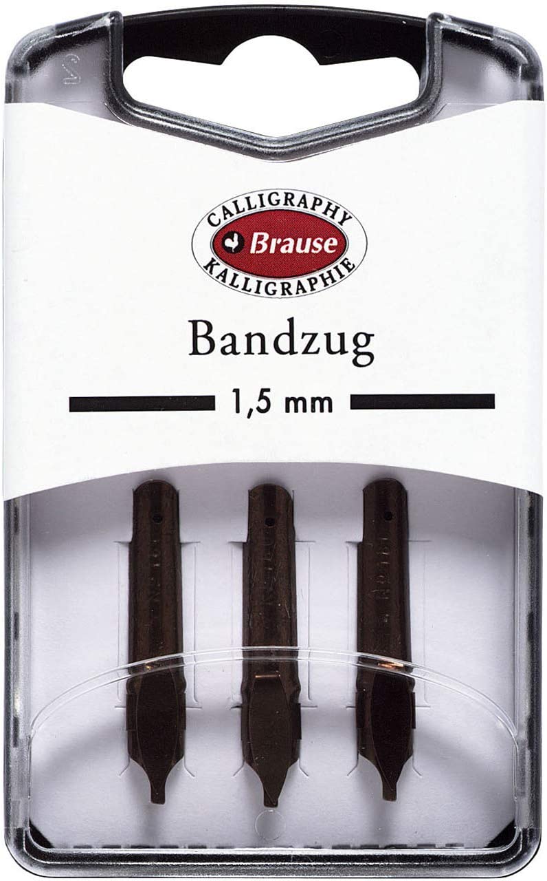 Brause - 3x Bandzugfeder 1.5mm Linksgeschrägt