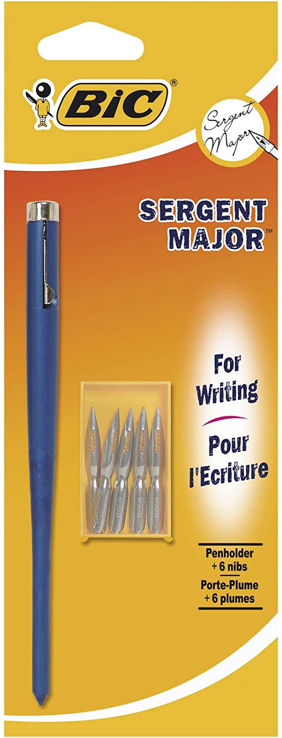Bic Penholder + 6 Nibs "Sergent Major"