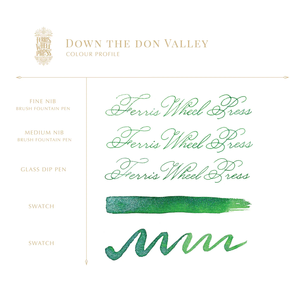 Ferris Wheel Press - Down the Don Valley Ink Sample 2ml