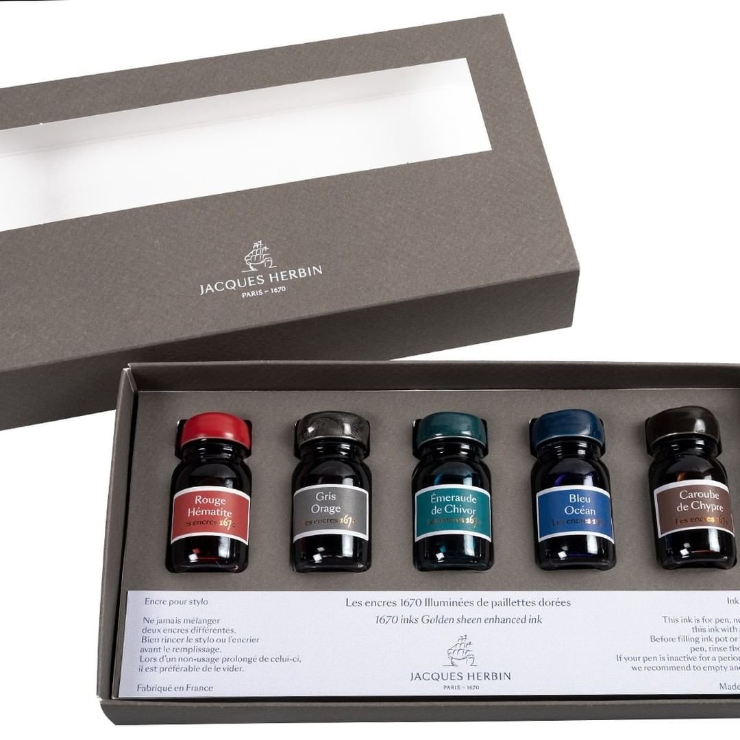 Jacques Herbin 1670 Anniversary Ink Set (10 ML - Set of 5)