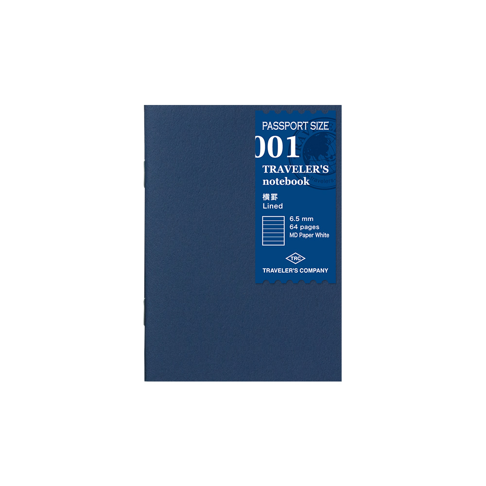 001. Lined Notebook Refill PP Size