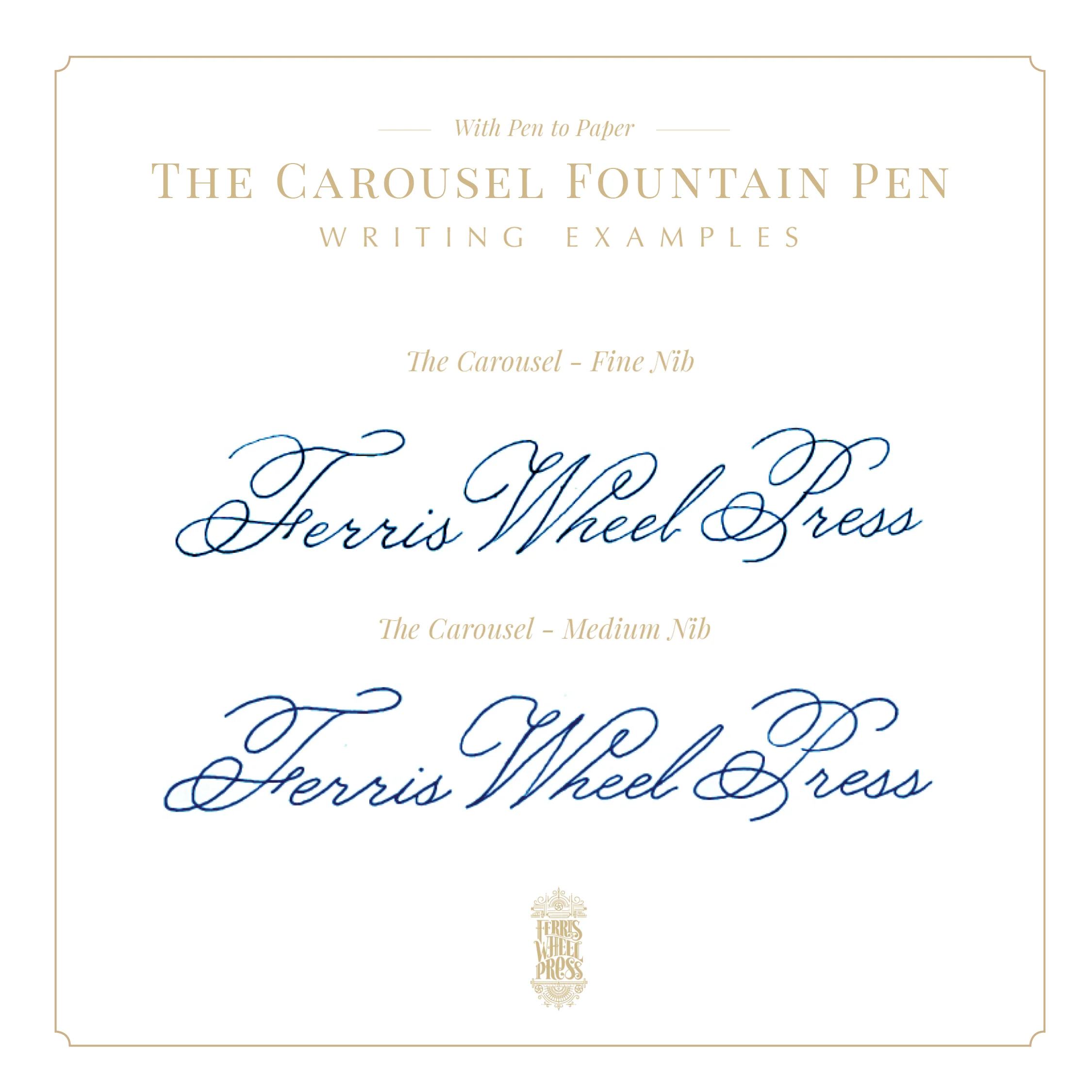 Ferris Wheel Press - The Carousel Fountain Pen - Lady Rose