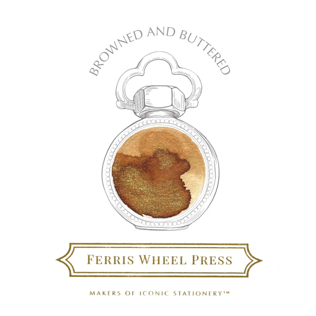 Ferris Wheel Press - Browned and Buttered Ink Sample 2ml