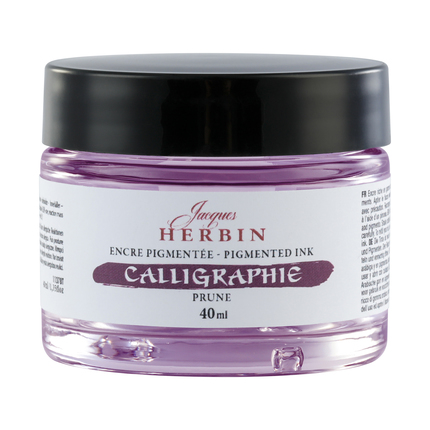Herbin Pigmentierte Kalligrafietinte - Pflaume 40ml