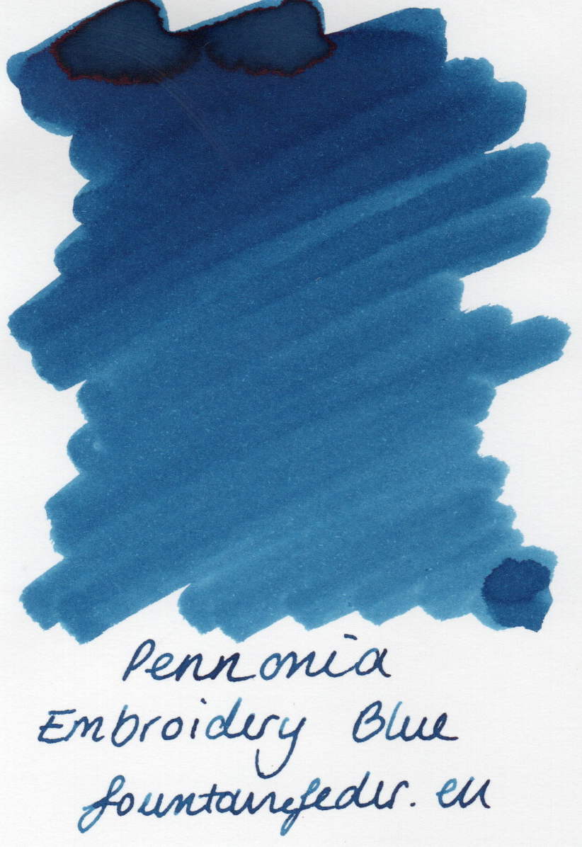 Pennonia Embroidery Blue Ink Sample 2ml