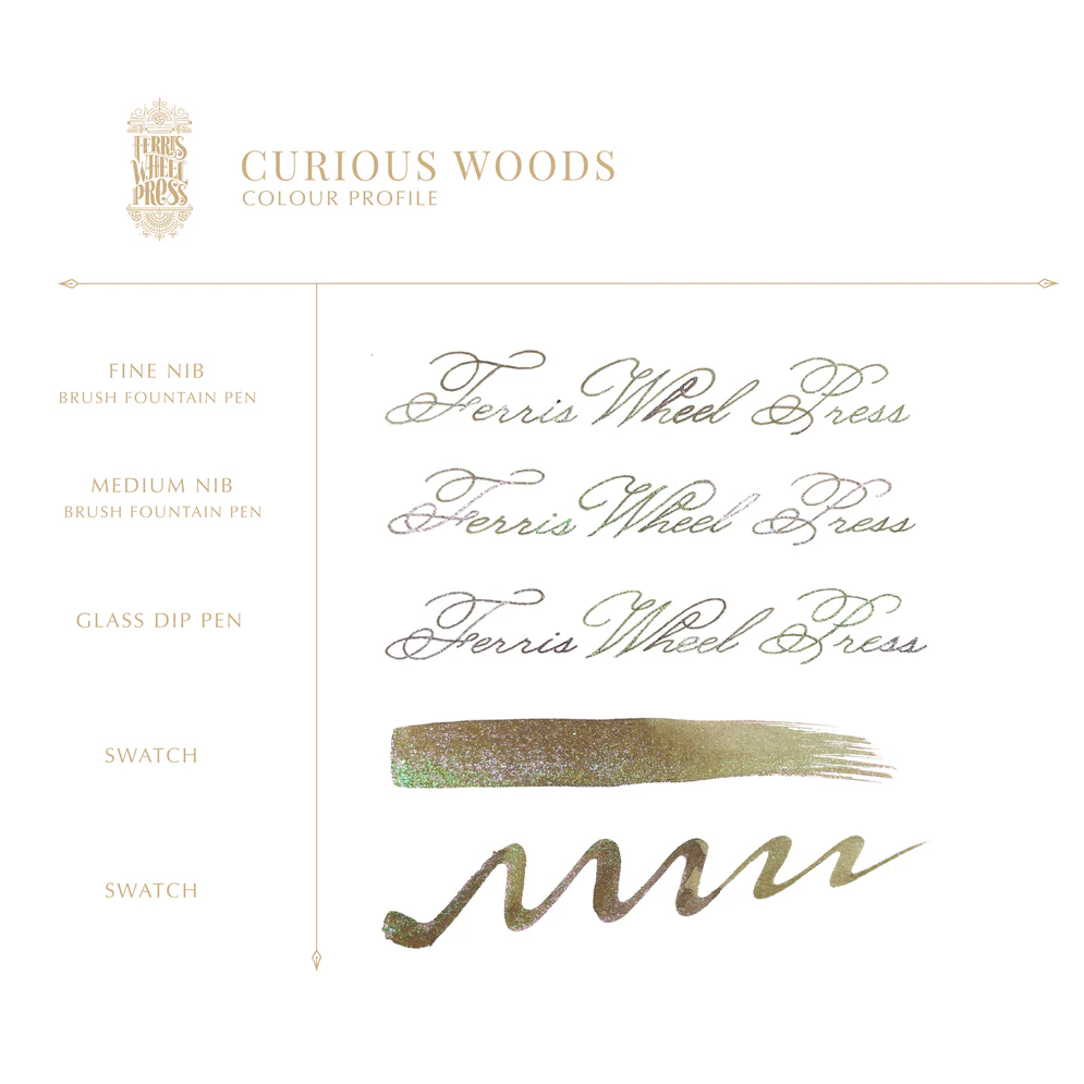 Ferris Wheel Press - Curious Woods Ink Sample 2ml
